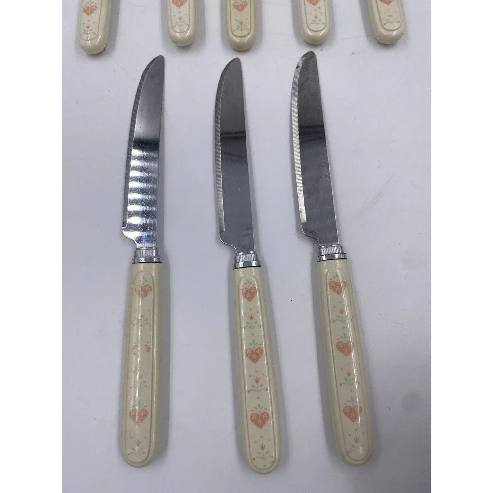 Vintage Corelle Forever Yours 8 Piece Butter Knife Set Hong Kong
